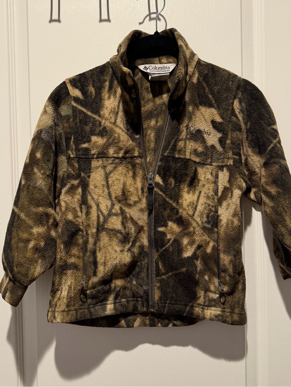 Columbia Kids Camouflage Fleece Jacket - Brown & Black